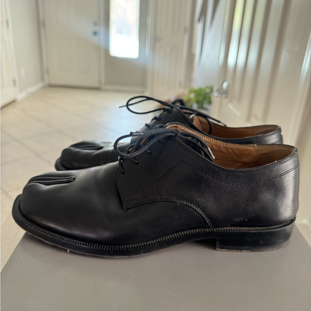 Maison Martin Margiela Black Leather Oxfords